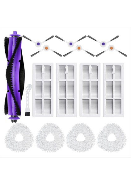 Narwal Freo Robot Için Yedek Parçalar Elektrikli Süpürge Ana Silindir Fırçası Hepa Filtreleri Paspas Yan Fırça Aksesuarları (Yurt Dışından)