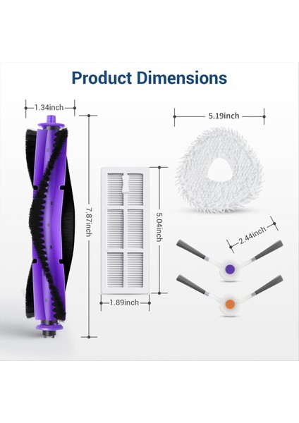 Narwal Freo Robot Için Yedek Parçalar Elektrikli Süpürge Ana Silindir Fırçası Hepa Filtreleri Paspas Yan Fırça Aksesuarları (Yurt Dışından) modelleri