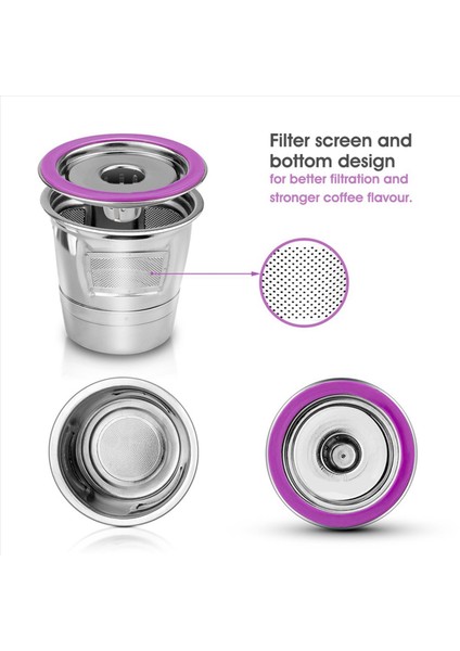 Keurig Için 2x Yeniden Kullanılabilir K Fincanları Yeniden Kullanılabilir Kahve Kapsülleri Keurig Kahve Maker 2 0 ve 1 0 Için Doldurulabilir K Fincanları (Yurt Dışından) modelleri