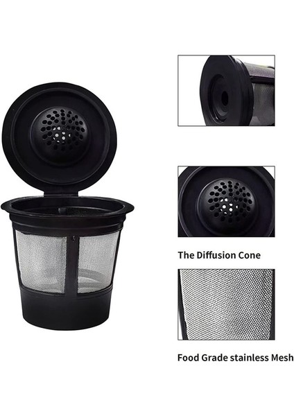 Evrensel Yeniden Dolaştırılabilir K Cups Kahve Filtre Pod Keurig Kahve Maker 2 0 ve 1 0 Kahve Podları (Yurt Dışından) indirimleri