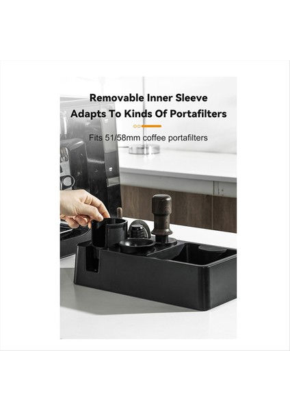 51/58MM Kahve Kurcalama Tutucu Mat Filtresi Stand Espresso Portafilter Stand Espresso Distribütör Mat Rafı Barista Araçları (Yurt Dışından) fiyatları