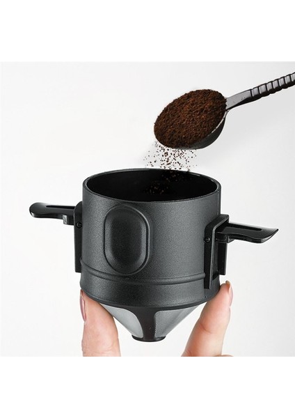 Kahve Damalı Yeniden Kullanılabilir Katlanabilir Damla Kahve Filtresi Ofis Ev Seyahat Kampı Için Taşınabilir Taşınabilir Kahve Makinesi (Yurt Dışından) fırsatları