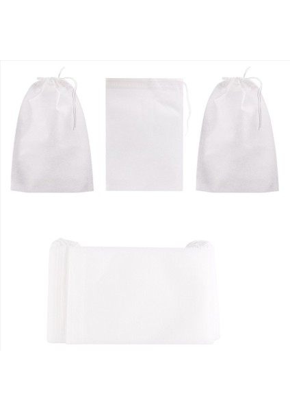 100 Parça Dağınık Soğuk Demleme Torbası Tek Kullanımlık Kahve Filtre Çantası Ince Örgü Demleme Çizim Çantası (Yurt Dışından)