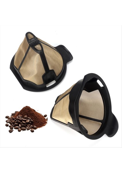 Yeniden Kullanılabilir Kahve Kalıcı Filtreler Koni Yedek Kahve Filtresi Ninja Kahve Makinesi ve Brewer Için Uyumlu CM300 (Yurt Dışından)