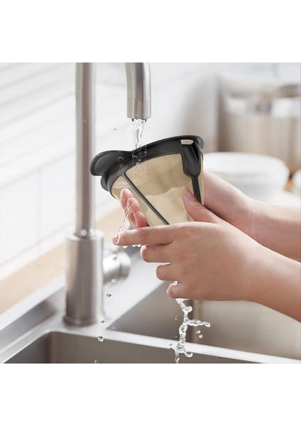 Yeniden Kullanılabilir Kahve Kalıcı Filtreler Koni Yedek Kahve Filtresi Ninja Kahve Makinesi ve Brewer Için Uyumlu CM300 (Yurt Dışından) fırsatları