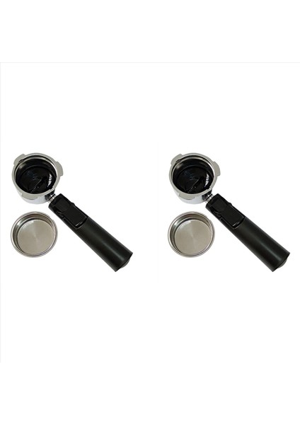 2 Set 51MM Dipsiz Kahve Yeniden Kullanılabilir Filtreler Homix Tutucu Için Portafilter 60MM 15-20 Espresso Kahve Makinesi Parçaları Için (Yurt Dışından)