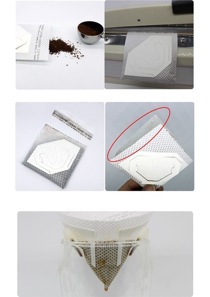 50PCS Taşınabilir V Tipi Kahve Filtre Kağıt Torba Asılı Kulak Damla Kahve Çantası Tek Kullanımlık Damla Kahve Filtre Çantası (Yurt Dışından) indirimleri