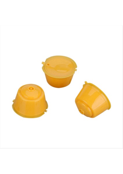 Dolce Gusto Makinesi Için Yeniden Kullanılabilir Pod Doldurulabilir Filtre Pod Kapsül Bardak Kahve Sarı (Yurt Dışından)