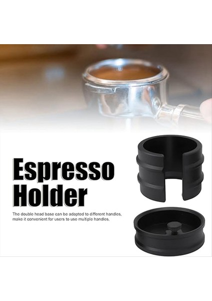 Universal 51 53 54 58MM Kahve Tutucu Pres Toz Tutucu Alüminyum Alaşım Ayarlanabilir Pres Toz Taban (Siyah) (Yurt Dışından) fırsatları