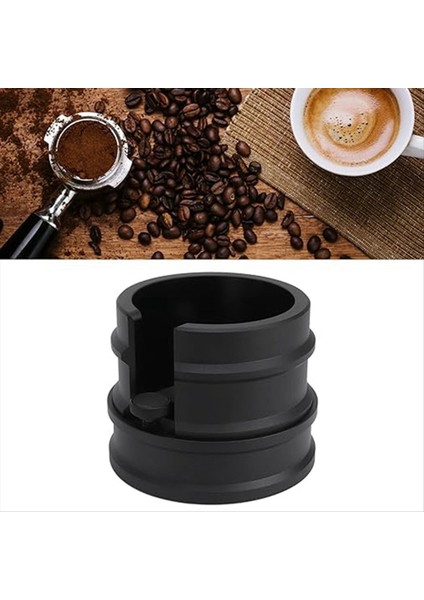 Universal 51 53 54 58MM Kahve Tutucu Pres Toz Tutucu Alüminyum Alaşım Ayarlanabilir Pres Toz Taban (Siyah) (Yurt Dışından) indirimleri