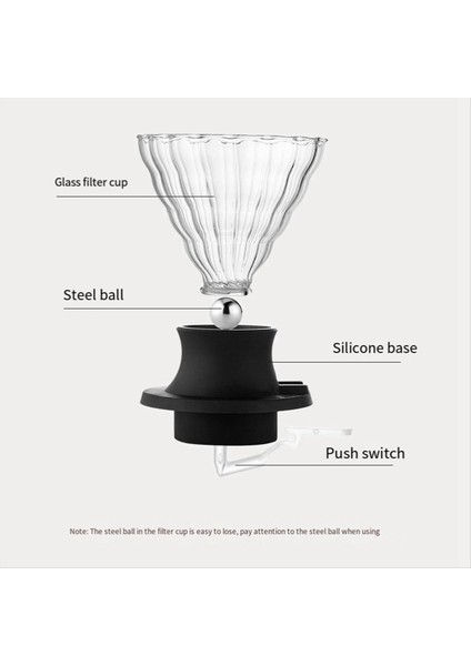 Cam Kahve Potu Akıllı Fincan Kahve Filtre Kupası 1 Adet Akıllı Fincan ve 100 Adet Filtre Kağıdı (Yurt Dışından) modelleri