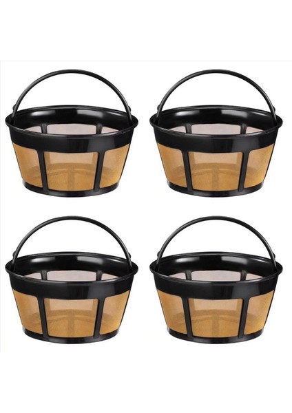 4x Yeniden Kullanılabilir Kahve Filtresi Sepet Kahve Filtreleri 8-12 Sub Supaclaman Kahve Filtresi Paslanmaz Çelik Dolu (Yurt Dışından)