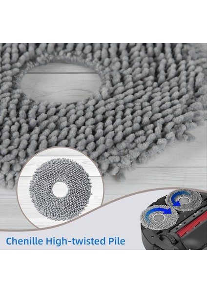 Roborock Qrevo Curv Sweeper Aksesuarları Robot Vakum Süpürge Mop Kumaş Parçaları Değiştirme (Yurt Dışından) indirimleri
