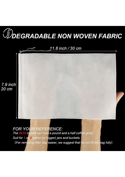 100 Adet Büyük Soğuk Kabarcıksız Çanta Tek Kullanımlık Kahve Filtre Çantası Ince Örgü Atlar Buz Kahve Çekme Çantası (Yurt Dışından) fırsatları