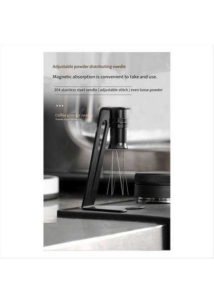 Espresso Needle Distribütörü - Kahve Için Manyetik Metal Karıştırıcı Aracı - Çalışma Yeri Için Siyah Kahve Distribütörü (Yurt Dışından) modelleri