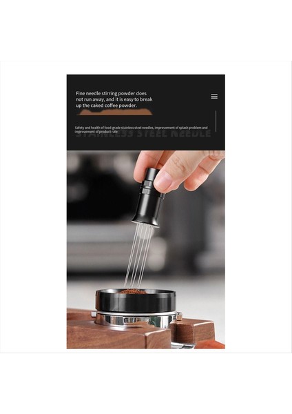 Espresso Needle Distribütörü - Kahve Için Manyetik Metal Karıştırıcı Aracı - Çalışma Yeri Için Siyah Kahve Distribütörü (Yurt Dışından) fırsatları