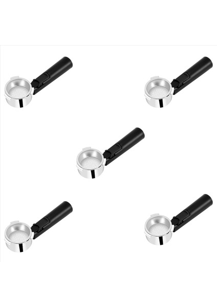 5pcs 51MM Paslanmaz Çelik Dipsiz Kahve Portafilter Profesyonel Kahve Maker Aksesuar (Yurt Dışından)