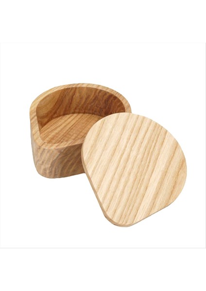 Coffefilter Kağıt Kutusu Masif Ahşap Yuvarlak Mocha Pot Filtre Kağıt Kutusu Toz Kupa Filtre Kağıt Saklama Kutusu Pot Ray B (Yurt Dışından)