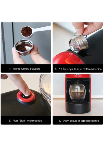 Kahve Filtreleri Paslanmaz Çelik Doldurulabilir Kahve Kapsül Kabuklu Kapsül Podlar Lavazza Için Set Bir Modo Mio Jolie (Yurt Dışından) fiyatları