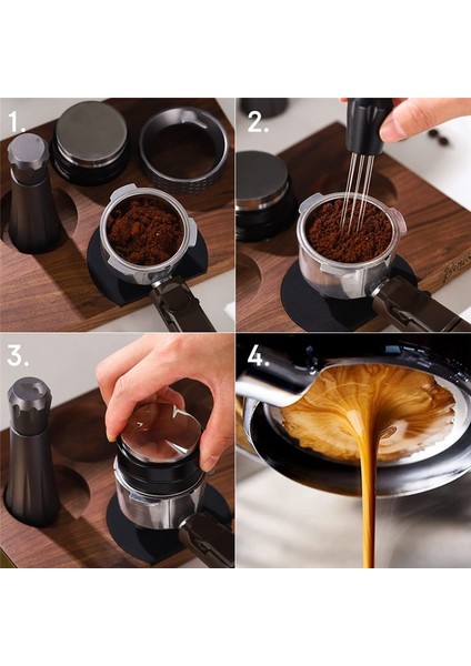 Barista Metal Alüminyum Alaşım Sapı Için Espresso Karıştırıcı Dağılım Aracı 8 x 0 35MM Gri (Yurt Dışından) indirimleri