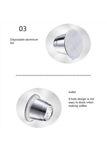Nespresso Paslanmaz Çelik Doldurulabilir Kahve Kapsülü Kahve Filtresi Yeniden Kullanılabilir Kahve Pod Yeniden Kullanılabilir Kafe Makinesi (Yurt Dışından) fırsatları