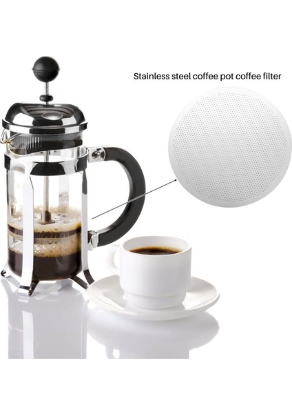 Aeropress Için Kahve Filtreleri Kahve Makinesi Yeniden Kullanılabilir Kahve Filtresi 2 Tip Yıkanabilir Paslanmaz Çelik Örgü Mikro Filtreler (Yurt Dışından) modelleri