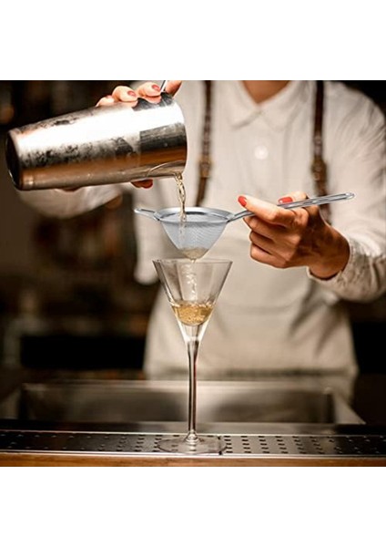 2pcs Paslanmaz Çelik Çay Süzgeç Kokteyller Için Küçük Konik Koni Mesh Süzgeç Kahve Suyu Çayı Gümüş (Yurt Dışından) fiyatları