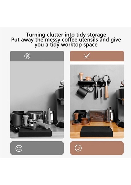 58MM Duvara Monte Kahve Depolama Rafı Yumruk Espresso Demleme Kolu Kahve Depolama Rafı Aksesuarları (Yurt Dışından) indirimleri