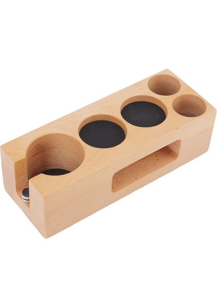 Espresso Kurcalama Tutucu Istasyonu 5 Delikli Olmayan Ahşap Espresso Kurcalama Mat Stander Kurcalama Istasyonu Ahşap Taban ile Ahşap Taban (Yurt Dışından)