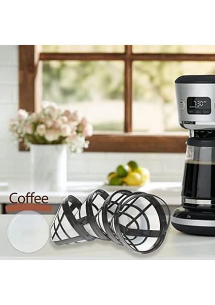 4 Pack No 4 Cuisinart Ninja Filtreleri Için Yeniden Kullanılabilir Kahve Makinesi Sepet Filtresi Çoğu 8-12 Sub Sepet Damla Kahve Makinesi (Yurt Dışından) fırsatları