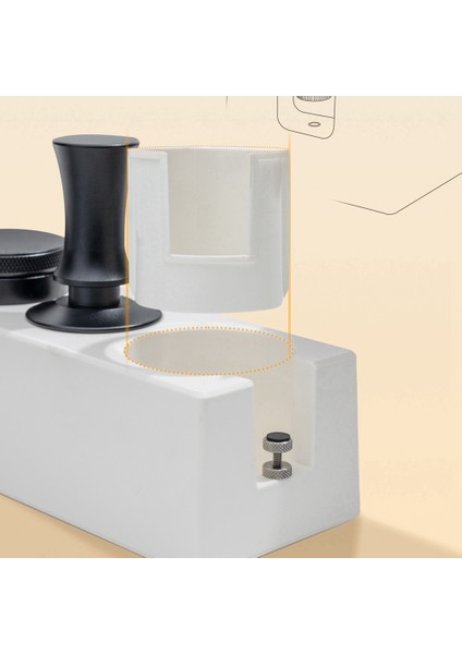 51-58MM Abs Kahve Filtre Kurcalama Tutucusu Kahve Vuruş Kutusu Espresso Kurcalama Mat Stant Kafe Araçları Kahve Aksesuarları Siyah (Yurt Dışından) indirimleri