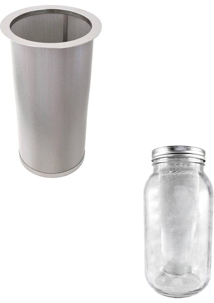 2x Kahve Filtesr Geniş Ağız Mason Kavanoz Paslanmaz Çelik Ultra Ince Çay Meyve Infuser Buz Kahve Makinesi (Yurt Dışından) fiyatları