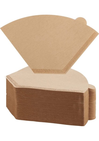 200PCS Kahve Filtresi Doğal Ağartılmamış Kahve Filtreleri Koni Kağıt Tek Kullanımlık Kahve Filtreleri Dökmek ve Damlamak Için (Yurt Dışından)