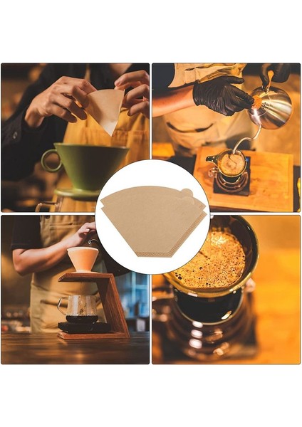 200PCS Kahve Filtresi Doğal Ağartılmamış Kahve Filtreleri Koni Kağıt Tek Kullanımlık Kahve Filtreleri Dökmek ve Damlamak Için (Yurt Dışından) modelleri