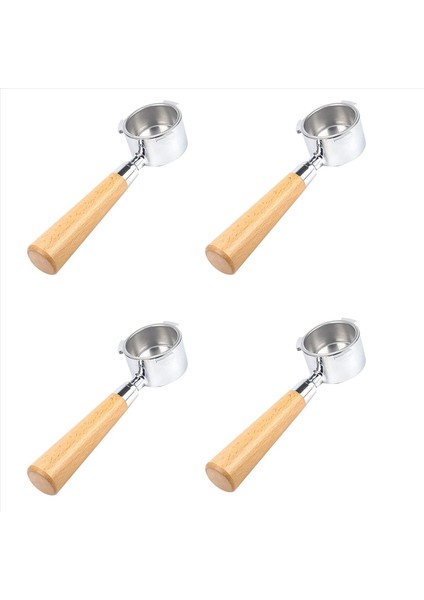 4pcs 51MM Delonghi EC680 / EC685 Için 51MM Kahve Dipsiz Filtre Filtre Sepeti ile Çıkarılabilir Dipsiz Filtre Tutucu (Yurt Dışından)