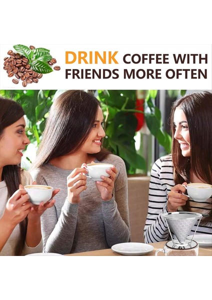 Kahve Damlası Paslanmaz Çelik Filtrenin Üzerine Dökün Temizlenmesi Kolay Kağıtsız Kahve Makinesine Dökün Yeniden Kullanılabilir Filtre (Yurt Dışından) modelleri