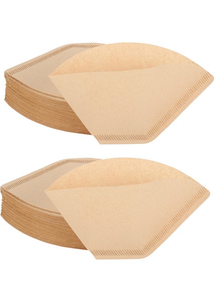 200PCS Kahve Filtreleri Tek Kullanımlık Koni Kağıt Filtresi Doğal Ağ Ağızsız Filtre 4-6 Sub Kahve Makineleri Üzerine Dökmek Için (Yurt Dışından)