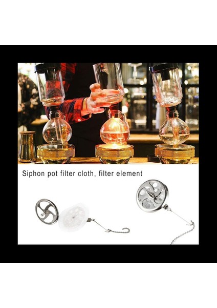 3x Sifon Kahve Filtreleri Kahve Filtre Bezi Sifon Kahve Potu Yeniden Kullanılabilir Yeniden Kullanılabilir Sifon Saksılar Aksesuarları (Yurt Dışından) fırsatları