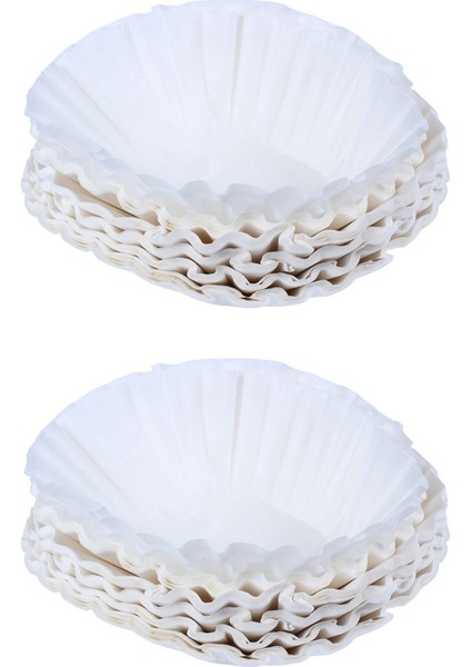 1000PCS 25CM Sayfa Amerikan Ticari Kahve Filtre Kağıt Sepet Kahve Filtreleri Kahve Eşyası Kahve Filtreleri (Beyaz) (Yurt Dışından)