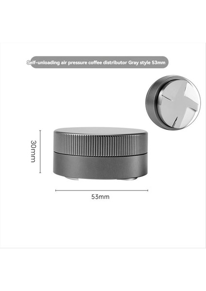 Kahve Tozu Pres Terpon Dört Kürek Çelik Tozu Çekiç Kendi Kendine Dayanan Kahve Tozu Distribütörü Gri 53MM (Yurt Dışından) modelleri