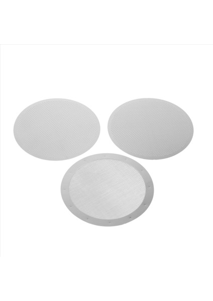 3 Paket Metal Yeniden Kullanılabilir Kahve Filtresi Ağ Aeropress Kahve Makinesi Espresso Üreticisi Gümüş (Yurt Dışından) modelleri