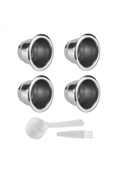Nespresso Için 4pcs Paslanmaz Çelik Doldurulabilir Kahve Kapsülü Kahve Filtresi Yeniden Kullanılabilir Kahve Pod Yeniden Kullanılabilir Kafe Makinesi Dıy (Yurt Dışından) fiyatları