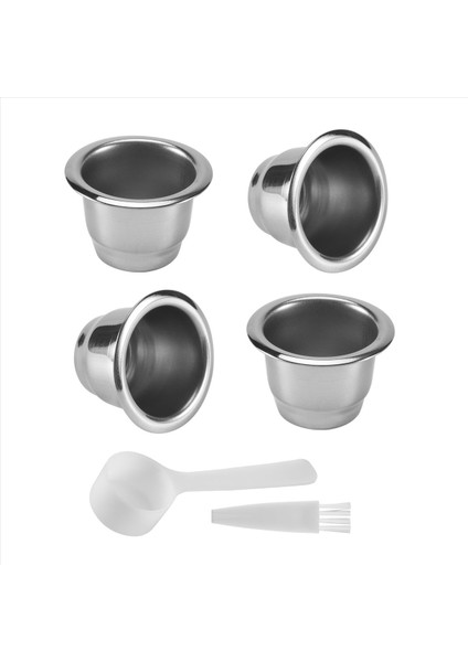 Nespresso Için 4pcs Paslanmaz Çelik Doldurulabilir Kahve Kapsülü Kahve Filtresi Yeniden Kullanılabilir Kahve Pod Yeniden Kullanılabilir Kafe Makinesi Dıy (Yurt Dışından) modelleri