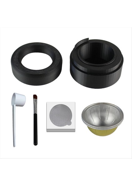 Vertuo Serisi Için 50 Adet Folyo Conta Kapakları ile Yeniden Kullanılabilir Nespresso Kapsüller Için Kapsül Kiti (Yurt Dışından)