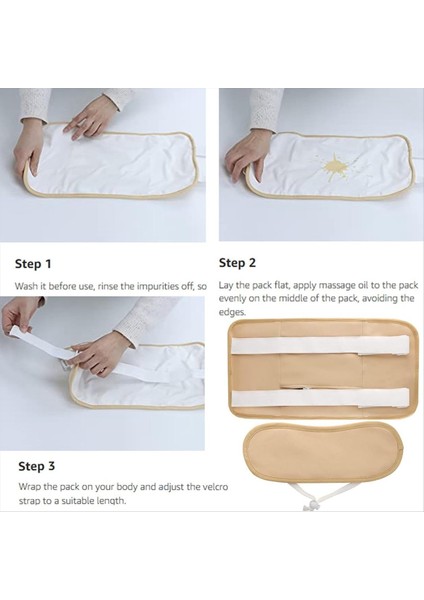 2 Adet Hint Yağı Paketi Sarma Kiti Ayarlanabilir Hint Yağı Paketi Kompres Hint Yağı Paketi Sargısı (Yurt Dışından) fiyatları