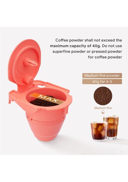 1pcs Yeniden Kullanın Keurig 2 0 Için Uygun Doğrudan Toz Tutucu Hepsi Bir Arada Makine Kahve Kapsülü K-F-Filtre Bardağı Ekleyin (Yurt Dışından)