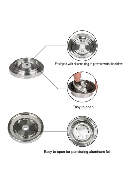 Yeniden Kullanılabilir Kahve Pods Adaptör Dönüştürücü Tutucu Paslanmaz Çelik Kahve Pod Dönüştürücü Vertuo Için Kahve Pod Tutucu (Yurt Dışından) modelleri