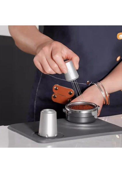 58MM Paslanmaz Çelik Kahve Tozu Distribütörü Ölçekli Toz Distribütörü Slip Olmayan Kahve Kurcalama (Yurt Dışından) modelleri