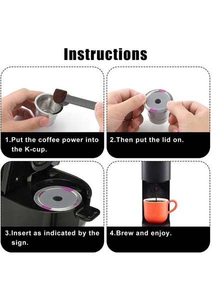 Yeniden Kullanılabilir K Fincan Kahve Filtresi Paslanmaz Çelik Yeniden Kullanılabilir K Fincan Kahve Kapsül Filtreleri Keurig 1 0 2 0 (Yurt Dışından) fırsatları