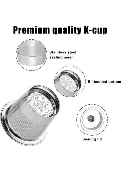 Yeniden Kullanılabilir K Fincan Kahve Filtresi Paslanmaz Çelik Yeniden Kullanılabilir K Fincan Kahve Kapsül Filtreleri Keurig 1 0 2 0 (Yurt Dışından) indirimleri